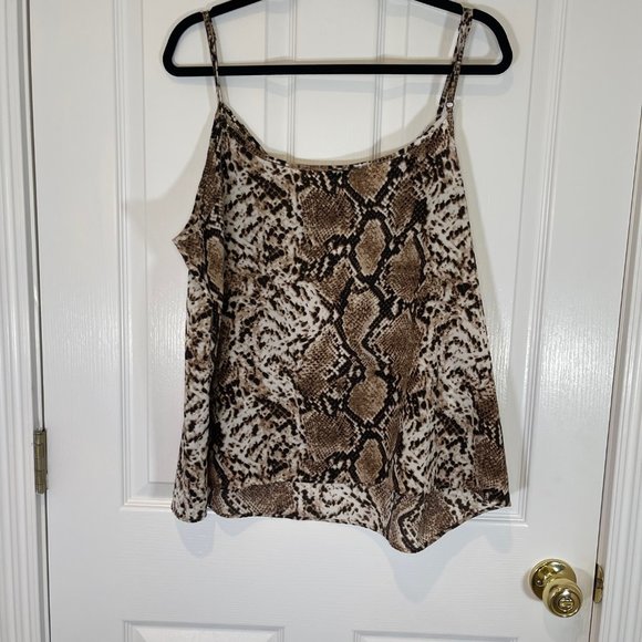 Animal Snake Skin Cami Tank Top 1X - Picture 10 of 13